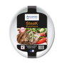Arcoroc Set 6 Platos Steak Opal Solution Blanco 30x26 cm