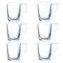 Set 6 Tazas Vidrio Voluto Arcoroc 9 cL