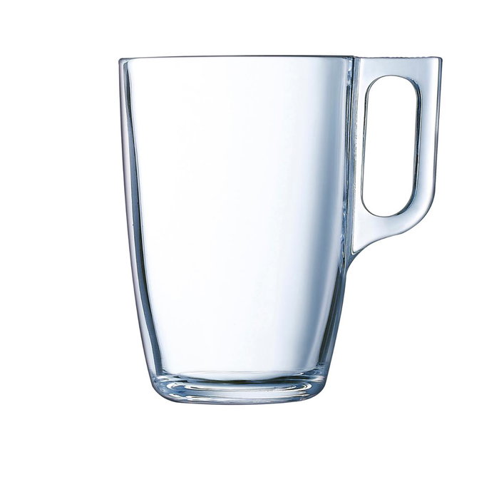 Arcoroc Set de 6 Tazas Vidrio Voluto Transparente 40 cL