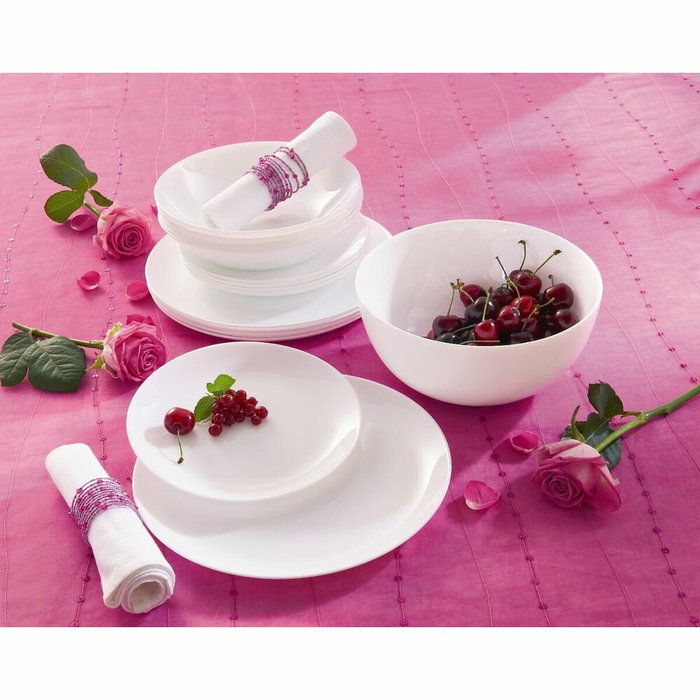 Luminarc Vajilla Opal Diwali 19 Piezas - Blanco