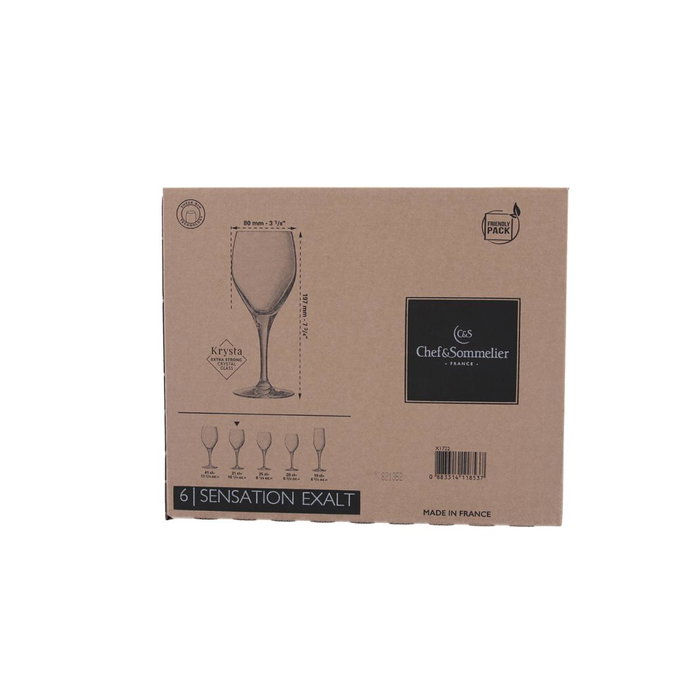 Caja 6 Copas Vino Krysta Sensation Exalt Chef & Sommelier 31 cL