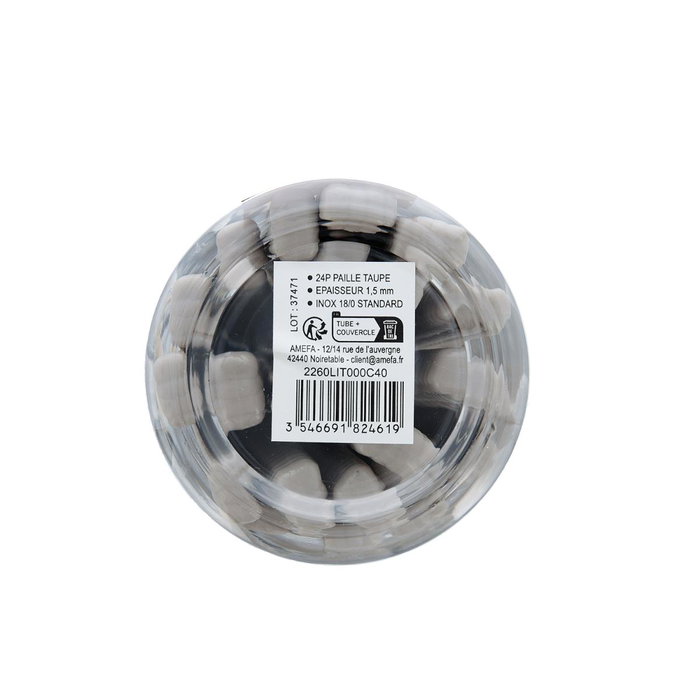 Set 24 Cubiertos Acero Inox Paille Amefa 25 cm-2 mm