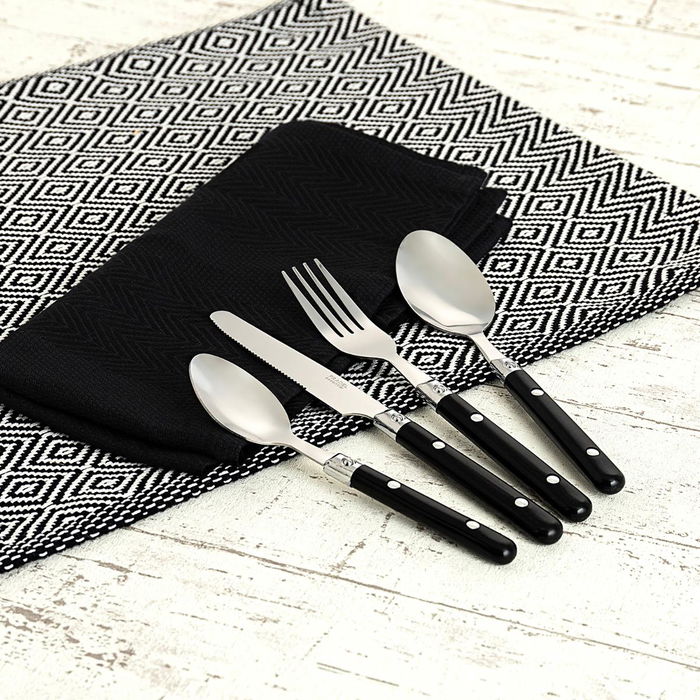 Set 16 Cubiertos Acero Inox Saxo Pradel 25 cm-1,2 mm