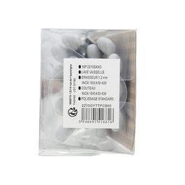 Set 16 Cubiertos Acero Inox Saxo Pradel 25 cm-1,2 mm