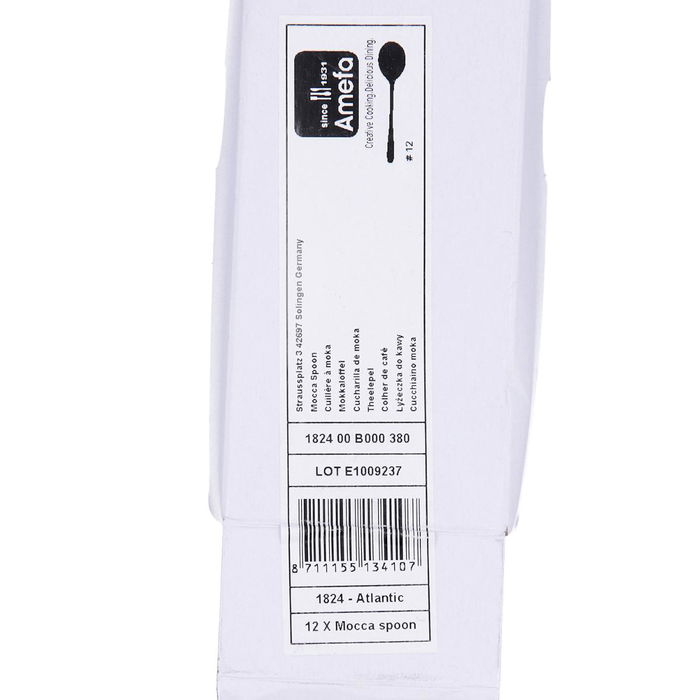 Caja 12 Cucharas Moka Acero Inox Atlantic Amefa 18-10-2,5 mm