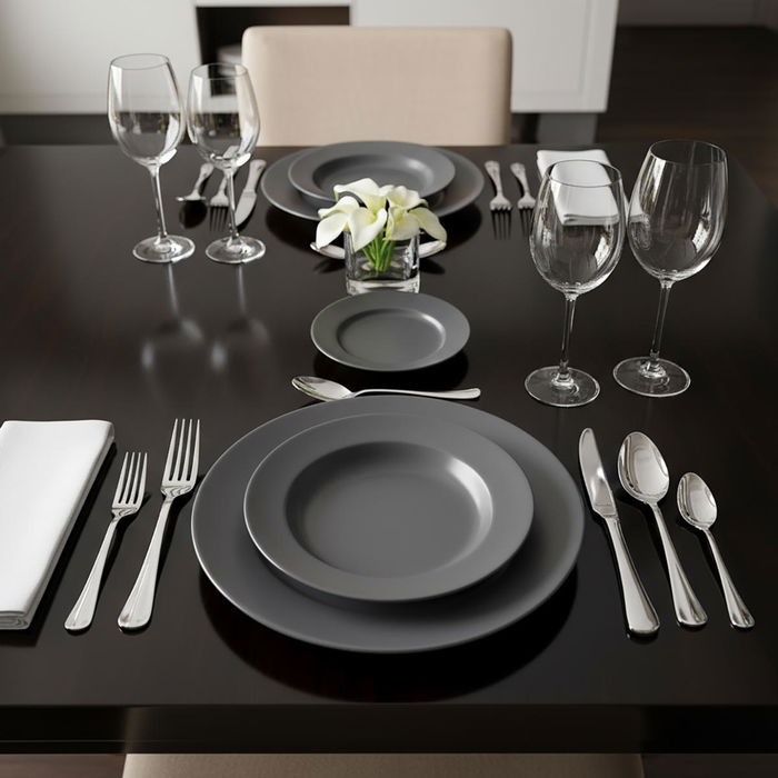 Set 12 Cuchillos Steaks Acero Inox Baguette Amefa 22,5x2x0,5 cm