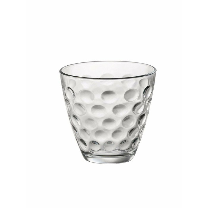 Bormioli Rocco Set 6 Vasos Bajos Dots 25 cL en Vidrio Transparente