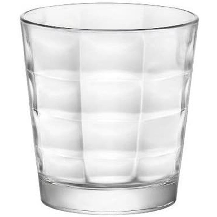 Bormioli Rocco Set de 6 Vasos Bajos Cube de Vidrio Transparente 24,5 cL