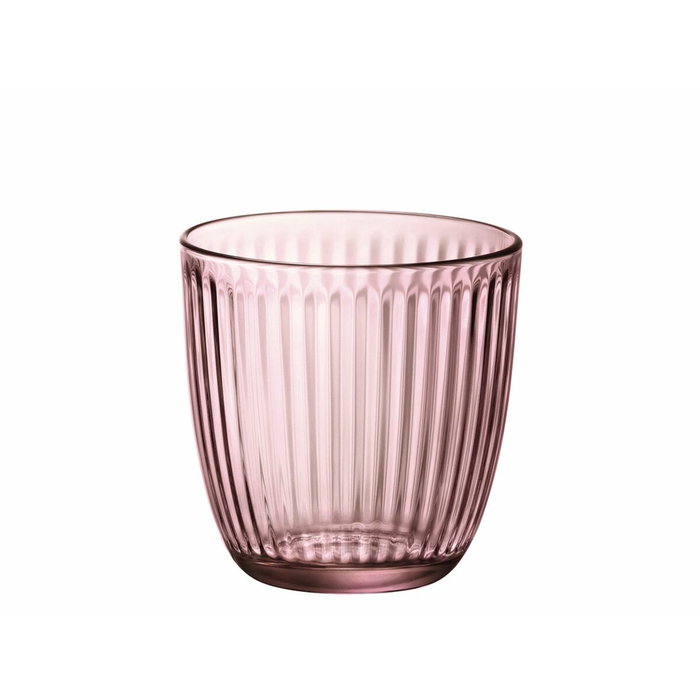Bormioli Rocco Set de 6 Vasos Bajos LINE Rosa