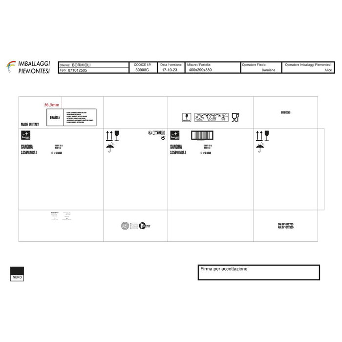 Jarra Vidrio Sangria Bormioli Rocco 1,5 L