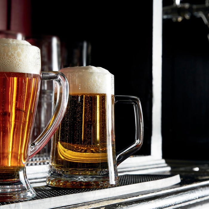 Caja 6 Jarras Cerveza Vidrio Stern Bormioli Rocco 29 cL