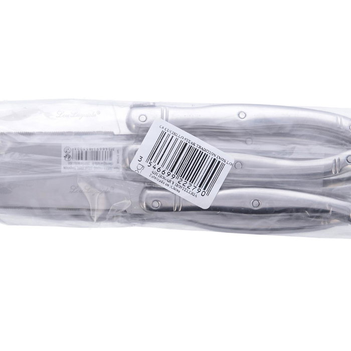 Set 6 Cuchillos Steaks Acero Inox Tradition Lou Laguiole 23x1,2x1,1 cm