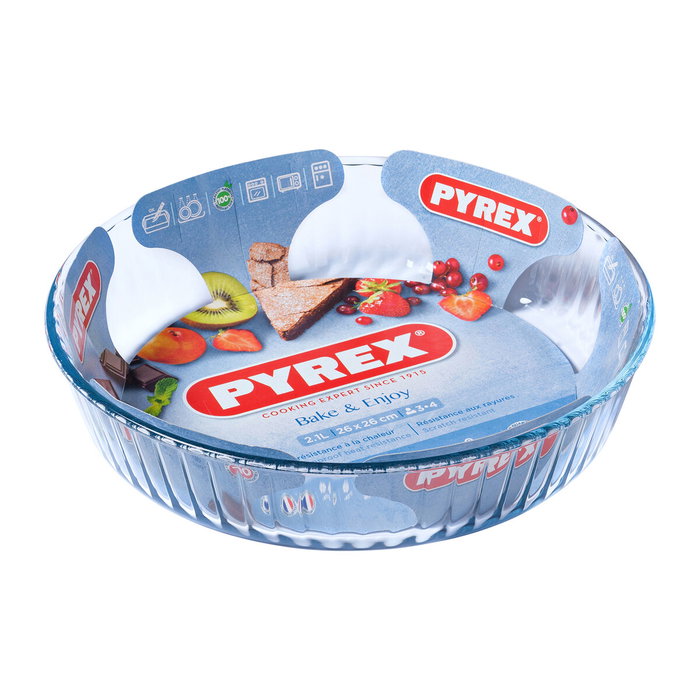 Molde para Horno Pyrex Classic Redondo Transparente 27 x 27 x 6 cm (6 Unidades) Molde para Horno Pyrex Classic Redondo Transparente 27 x 27 x 6 cm (6 Unidades)