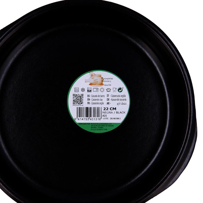Cazuela Barro Asas Barro Lux Quid 22 cm (12 Unidades) Cazuela Barro Asas Barro Lux Quid 22 cm (12 Unidades)