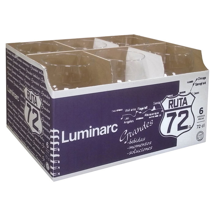 Luminarc Copa Combinado Vidrio Ruta 72 cL (6 Unidades)