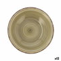 Quid Plato Hondo Cerámico Vita Natura 21,5 cm Verde (12 Unidades)运动