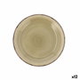 Quid Plato de Postre Cerámico Vita Natura 19 cm Verde (12 Unidades)