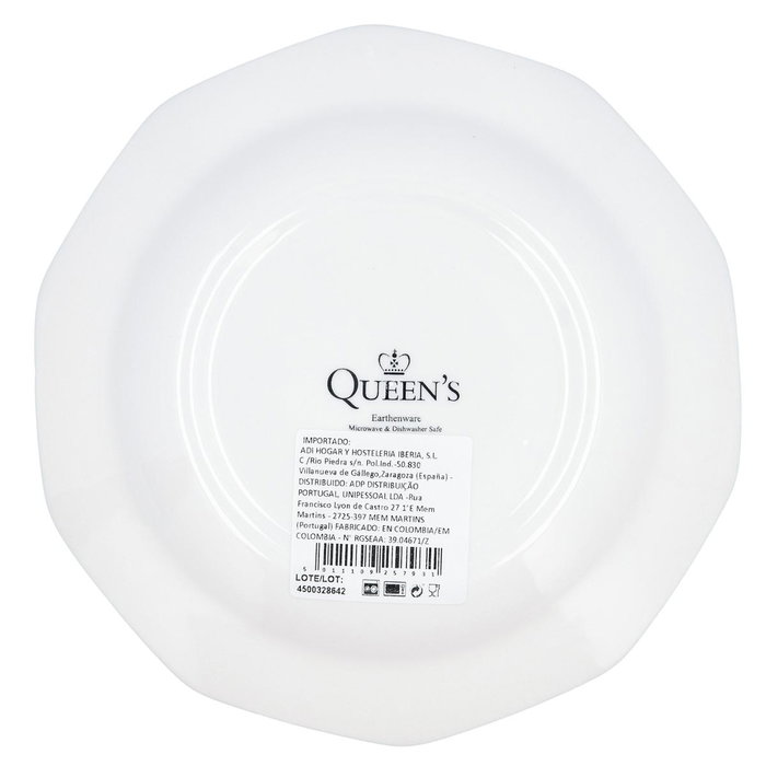 Plato Postre Cerámico Victorian Orchard Queen's 20,5 cm (6 Unidades)