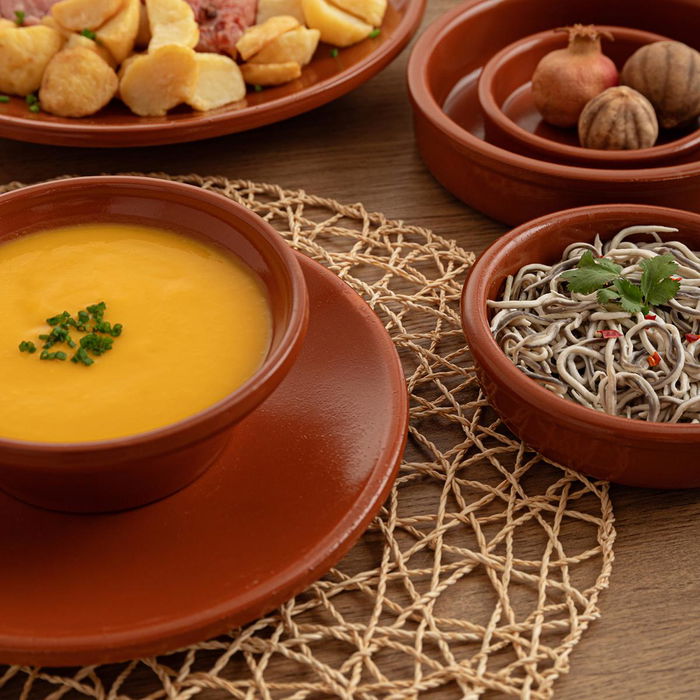 Plato Churrasco Barro Barro Profesional Raimundo 22 cm (12 Unidades)