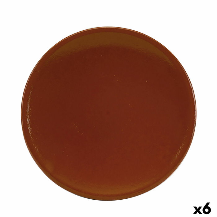 Raimundo Plato Churrasco Barro Profesional Marrón 26 cm (6 Unidades)