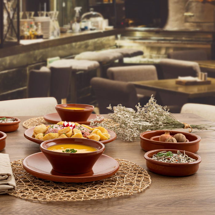 Plato Churrasco Barro Barro Profesional Raimundo 26 cm (6 Unidades)