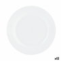 Quid Plato Llano Porcelana Basic 22,5 cm (12 Unidades) en Blanco