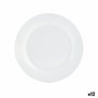 Quid Plato Llano Basic de Porcelana 27 cm (12 Unidades) Blanco