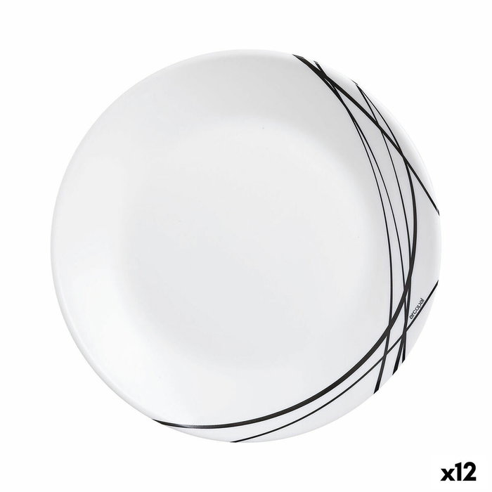 Arcopal Plato de Postre Opal Domitille Negro 18 cm (12 Unidades) đems_sku