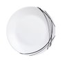 Plato Postre Opal Domitille Negro Arcopal 18 cm (12 Unidades)