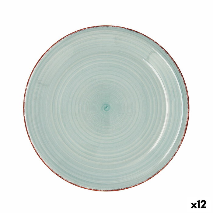 Quid Plato Llano Cerámico Vita Aqua Turquesa 27 cm (12 Unidades) lifetyle