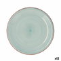 Quid Plato Llano Cerámico Vita Aqua Turquesa 27 cm (12 Unidades) lifetyle