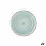 Quid Plato de Postre Vita Aqua Turquesa 19 cm (12 Unidades) inevitablemente de cerámica