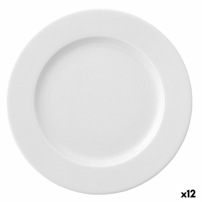 Ariane Plato Llano Prime 17 cm (12 Unidades) Blanco