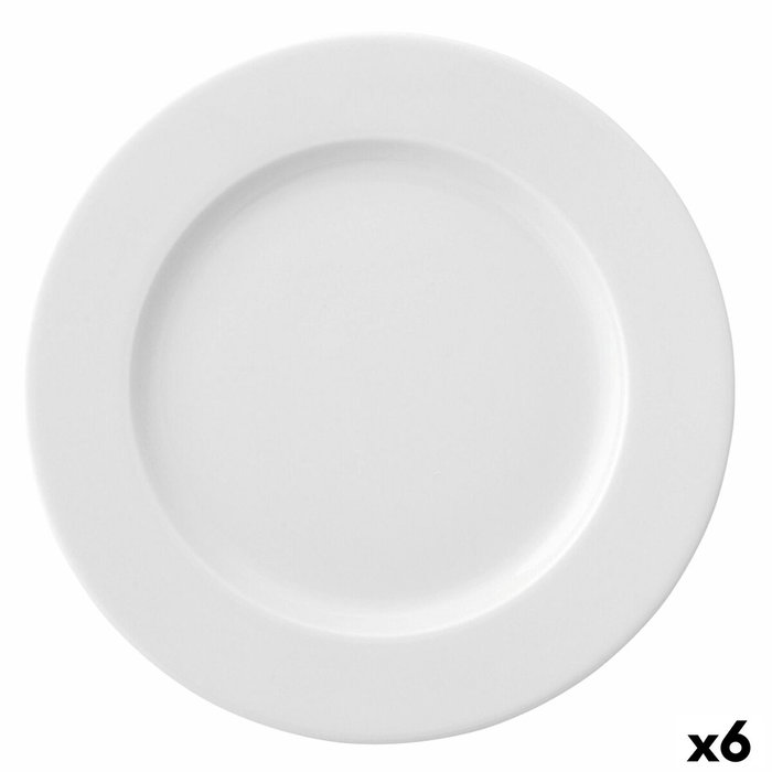 Ariane Plato Llano Porcelana Prime 29 cm (6 Unidades) Blanco