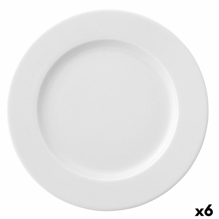 Ariane Plato Llano Porcelana Prime 31 cm (6 Unidades) Blanco