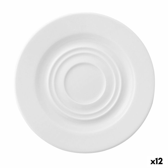 Ariane Plato Café/Té Porcelana Prime 15 cm (12 Unidades) Blanco