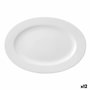 Ariane Plato Oval Porcelana Prime 22x20 cm (12 Unidades) Blanco