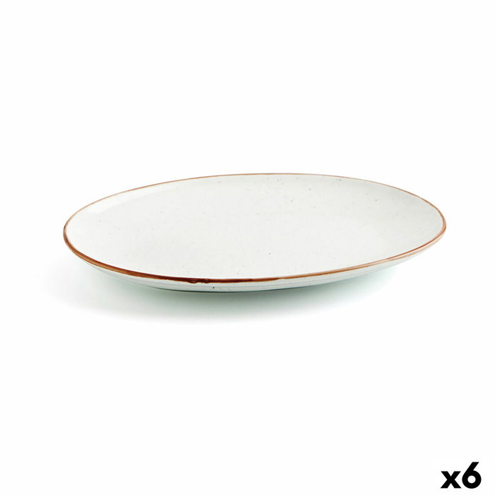 Ariane Fuente Oval Porcelana Terra 32 cm Beige (6 Unidades) đemke