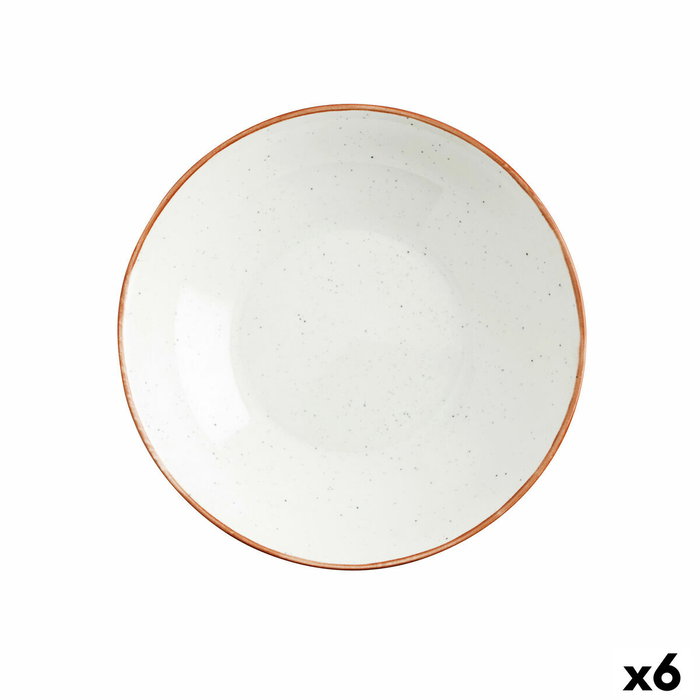 Ariane Plato Hondo Porcelana Terra 21 cm, Beige (6 Unidades) inevitable