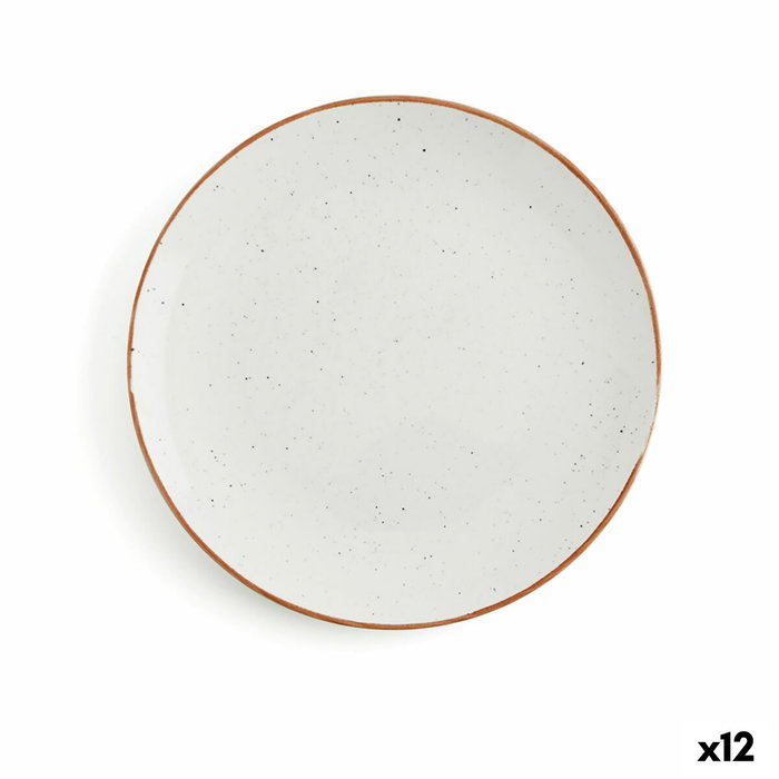 Ariane Plato Llano Porcelana Terra 21 cm (12 Unidades) Beige