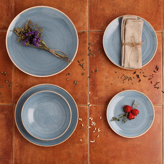 Plato Hondo Porcelana Terra Ariane 21 cm (6 Unidades)