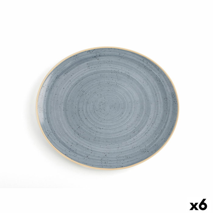 Ariane Plato Combinado Porcelana Terra Azul 30x27 cm (6 Unidades)