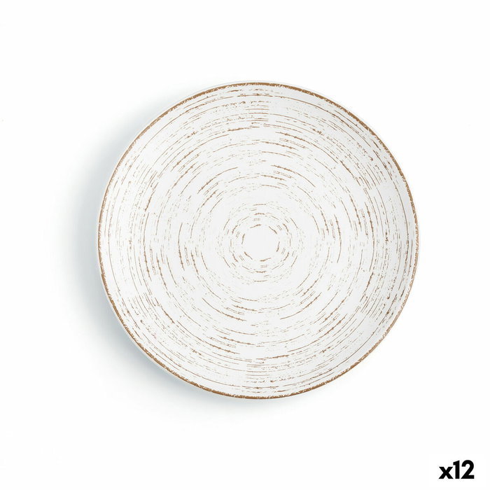 Ariane Plato Llano Porcelana Tornado White 18 cm (12 Unidades)​