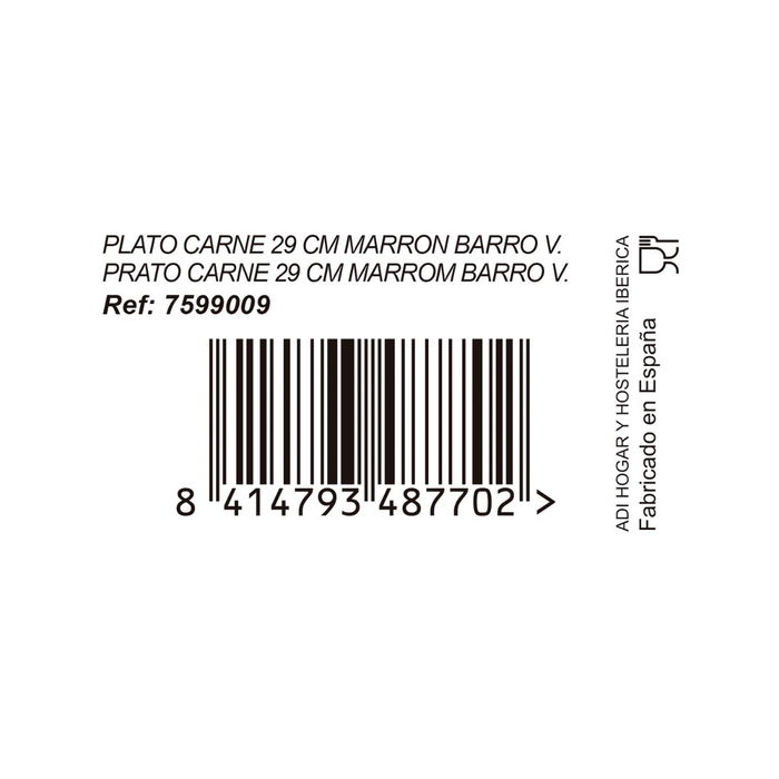 Plato Churrasco Barro Barro Anaflor Anaflor 29 cm (8 Unidades) Plato Churrasco Barro Barro Anaflor Anaflor 29 cm (8 Unidades)