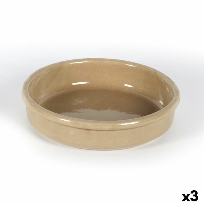 Anaflor Cazuela Barro Anaflor 21 cm (3 Unidades) Beige Mate