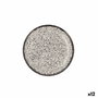 Ariane Plato de Postre Rock Negro 21 cm (12 Unidades) inevitable