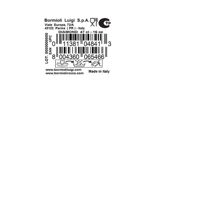 Vaso Alto Vidrio Diamond Bormioli Rocco 47 cL (6 Unidades)