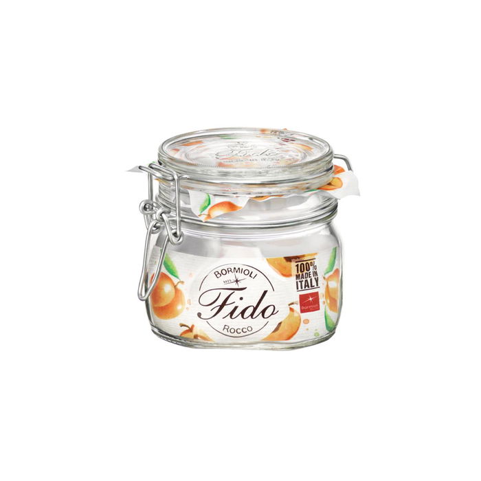 Tarro Conserva Vidrio Fido Bormioli Rocco 0,5 L (6 Unidades)