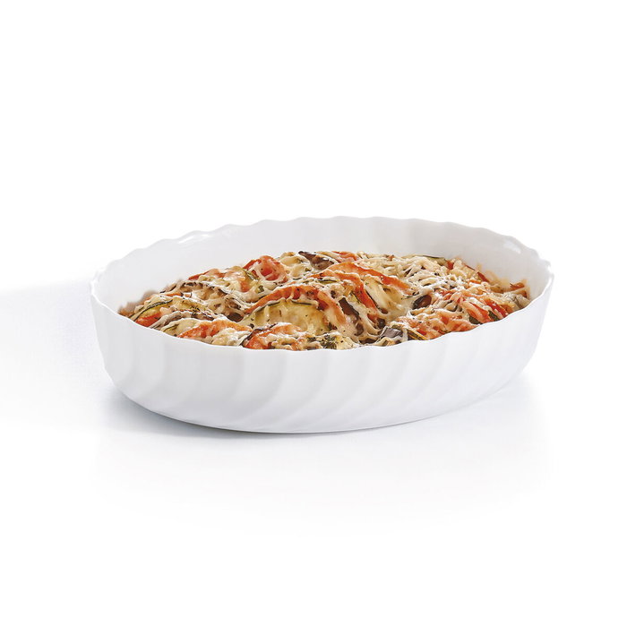 Fuente de Cocina Luminarc Trianon Ovalado Blanco Vidrio (22 x 16 cm) (8 Unidades) Fuente de Cocina Luminarc Trianon Ovalado Blanco Vidrio (22 x 16 cm) (8 Unidades)