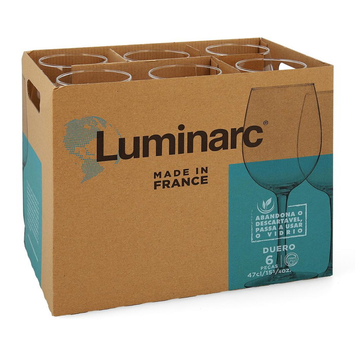 Copa Vino Vidrio Duero Luminarc 47 cL (6 Unidades)